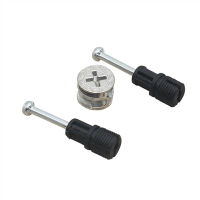 Lydinio pusmėnulio veržlės baldų jungtys